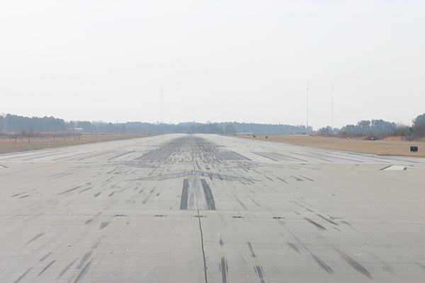 Runway during take-off