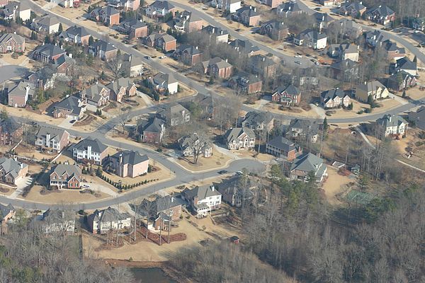 Our House (down there somewhere)